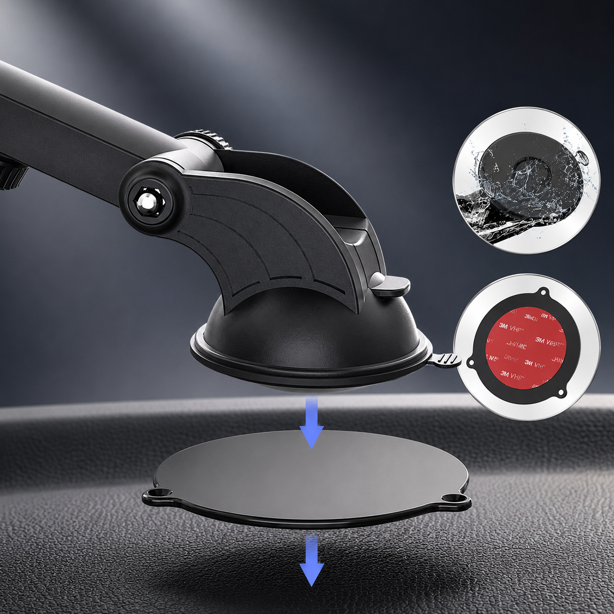 Fast Magnetic Wireless Car Charger for iPhone and MagSafe Compatible