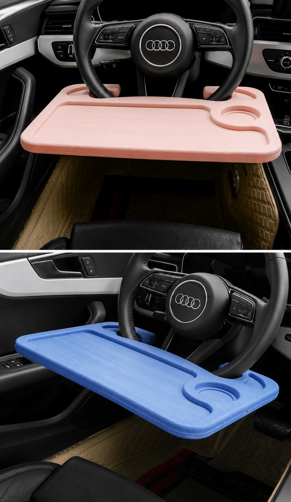 Turn Your Steering Wheel into a Handy Car Desk