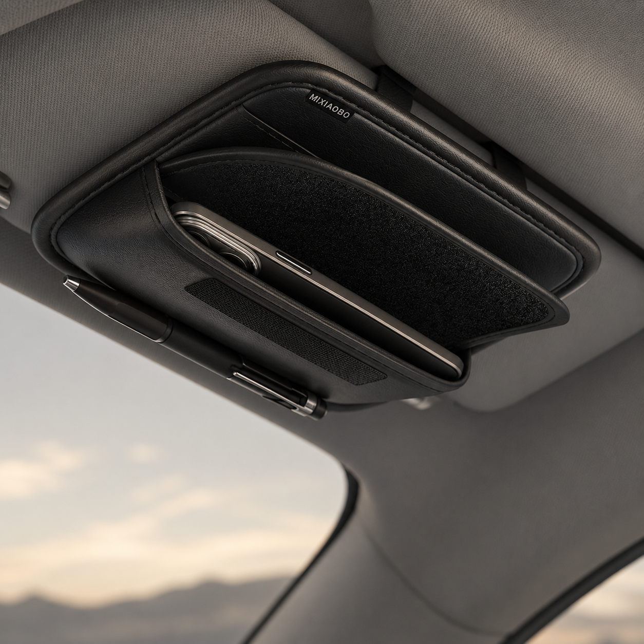 Keep Essentials Handy with This Car Visor Organizer