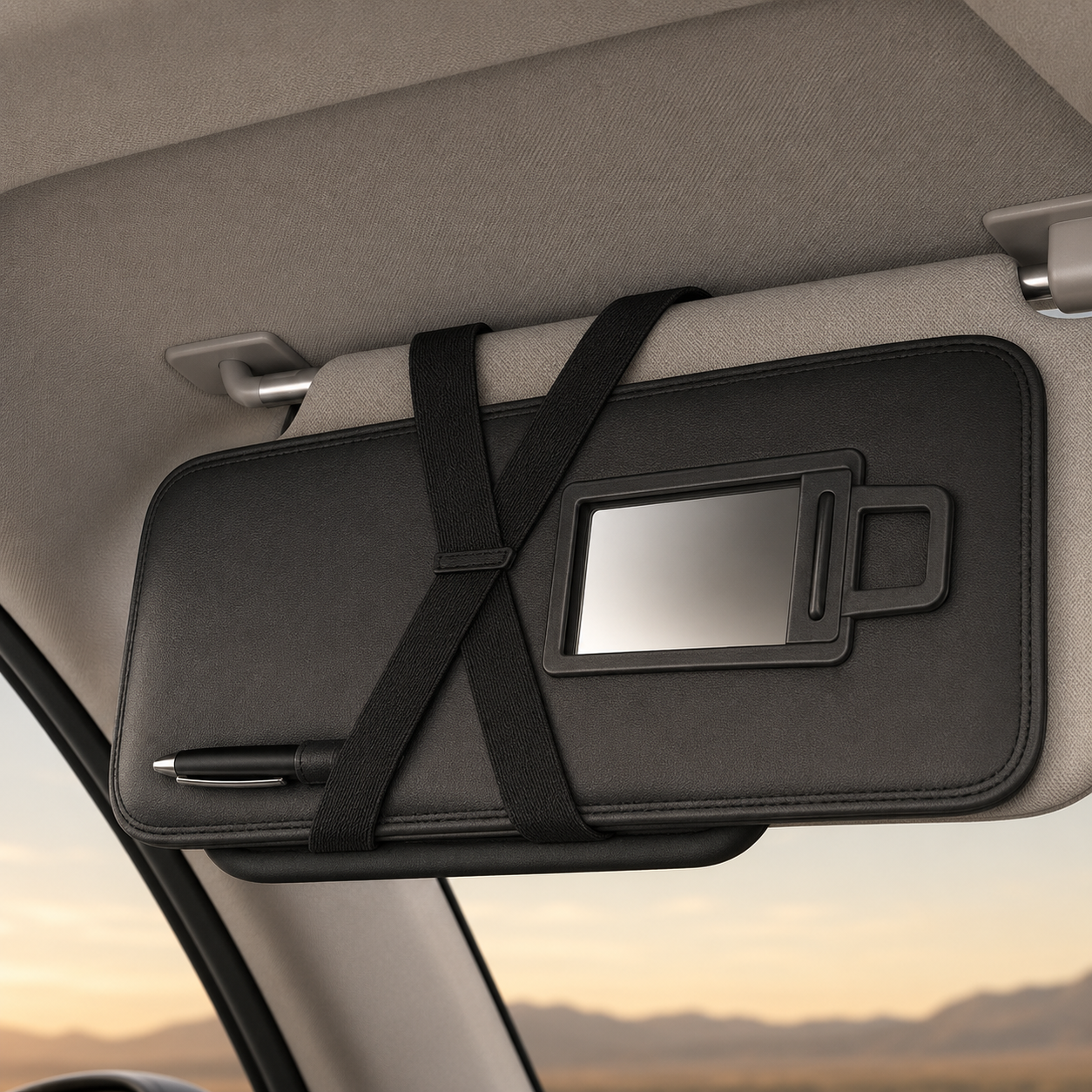 Keep Essentials Handy with This Car Visor Organizer