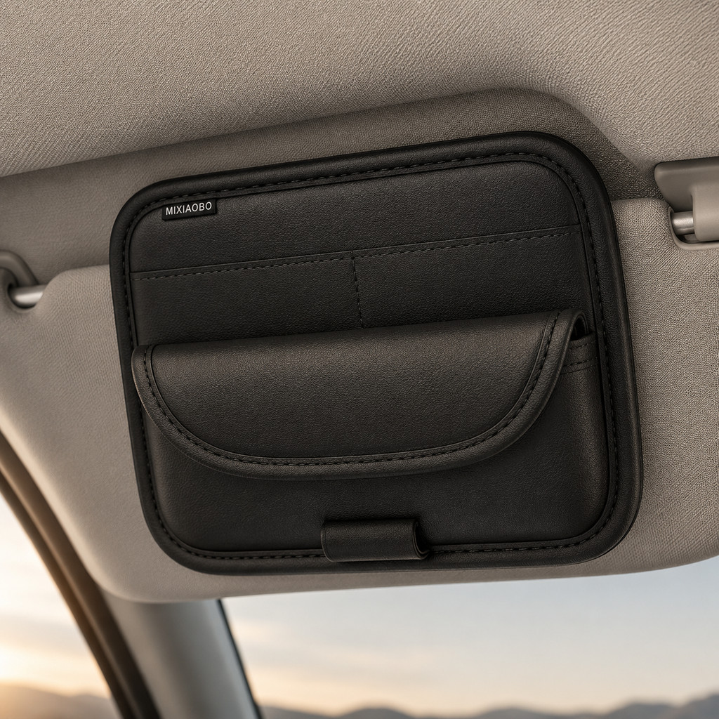 Keep Essentials Handy with This Car Visor Organizer