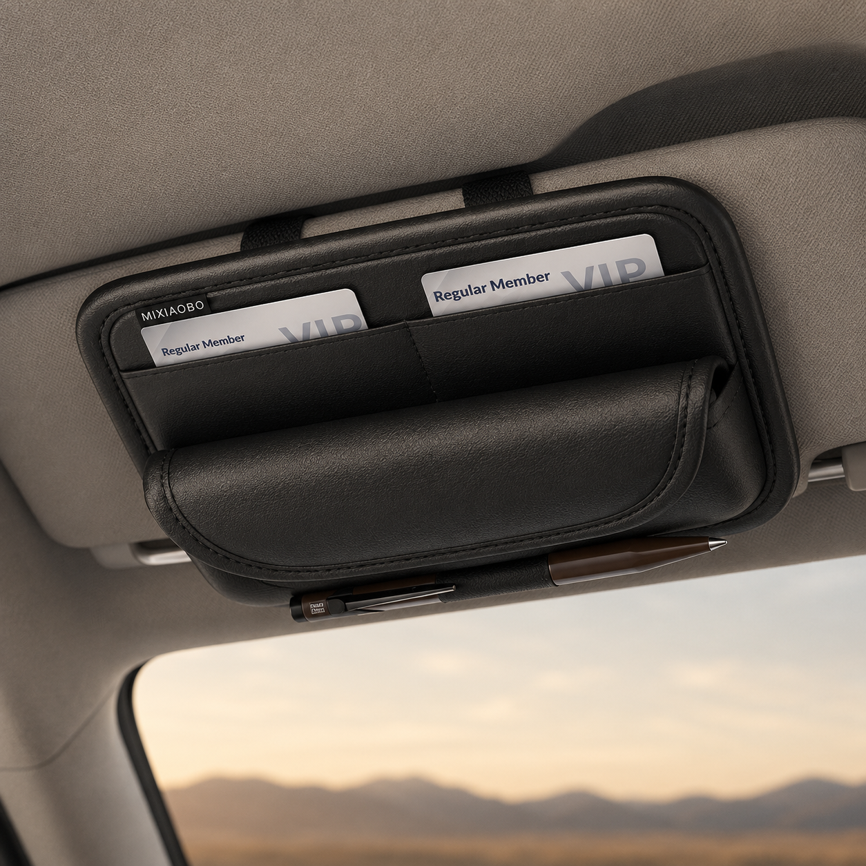 Keep Essentials Handy with This Car Visor Organizer