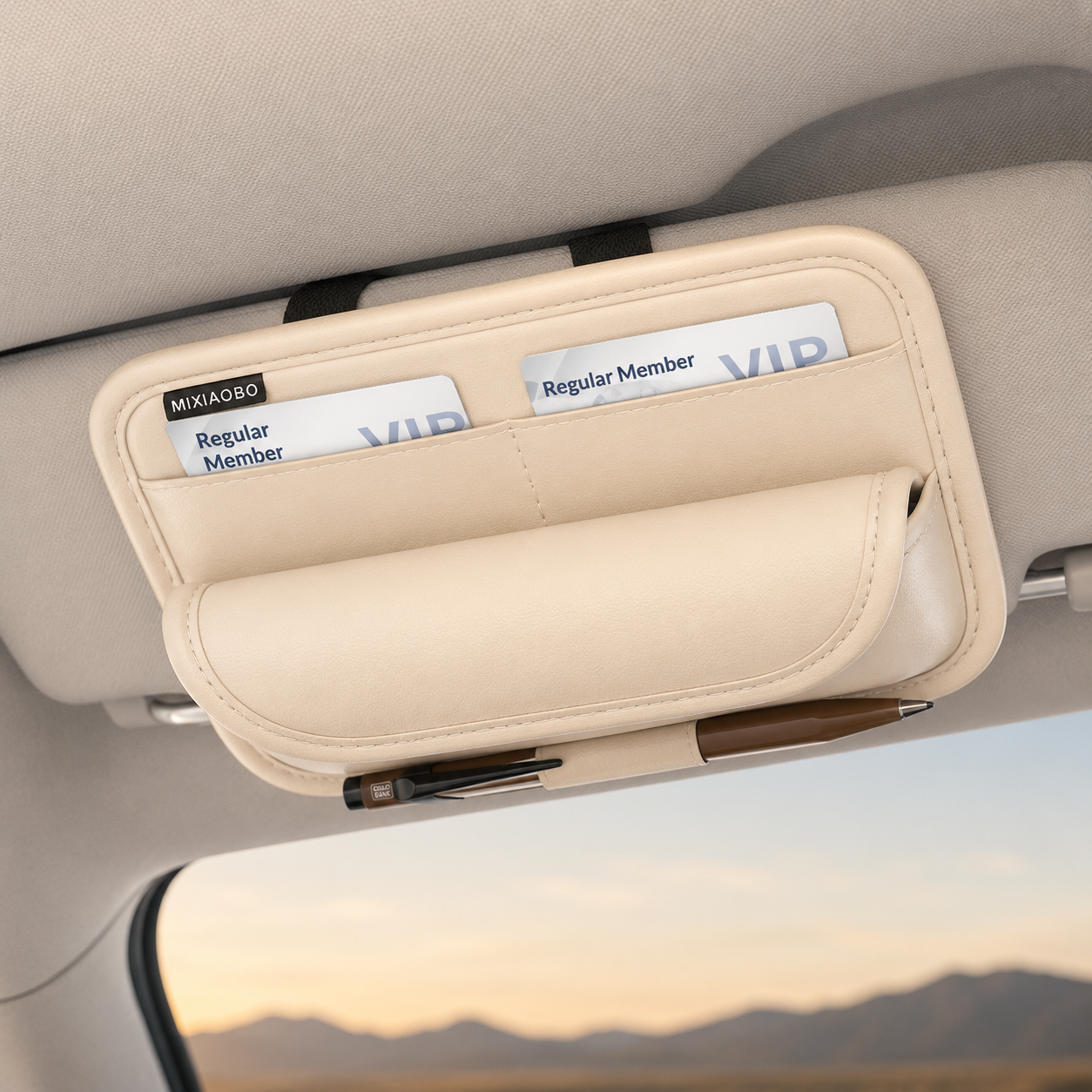 Keep Essentials Handy with This Car Visor Organizer