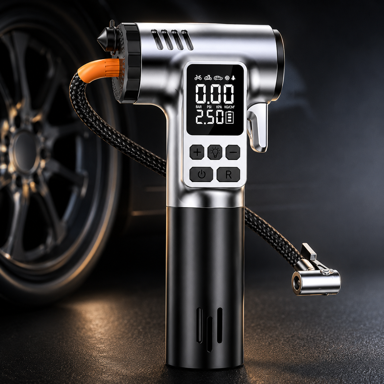 Portable Tire Inflator & Safety Hammer for Every Drive
