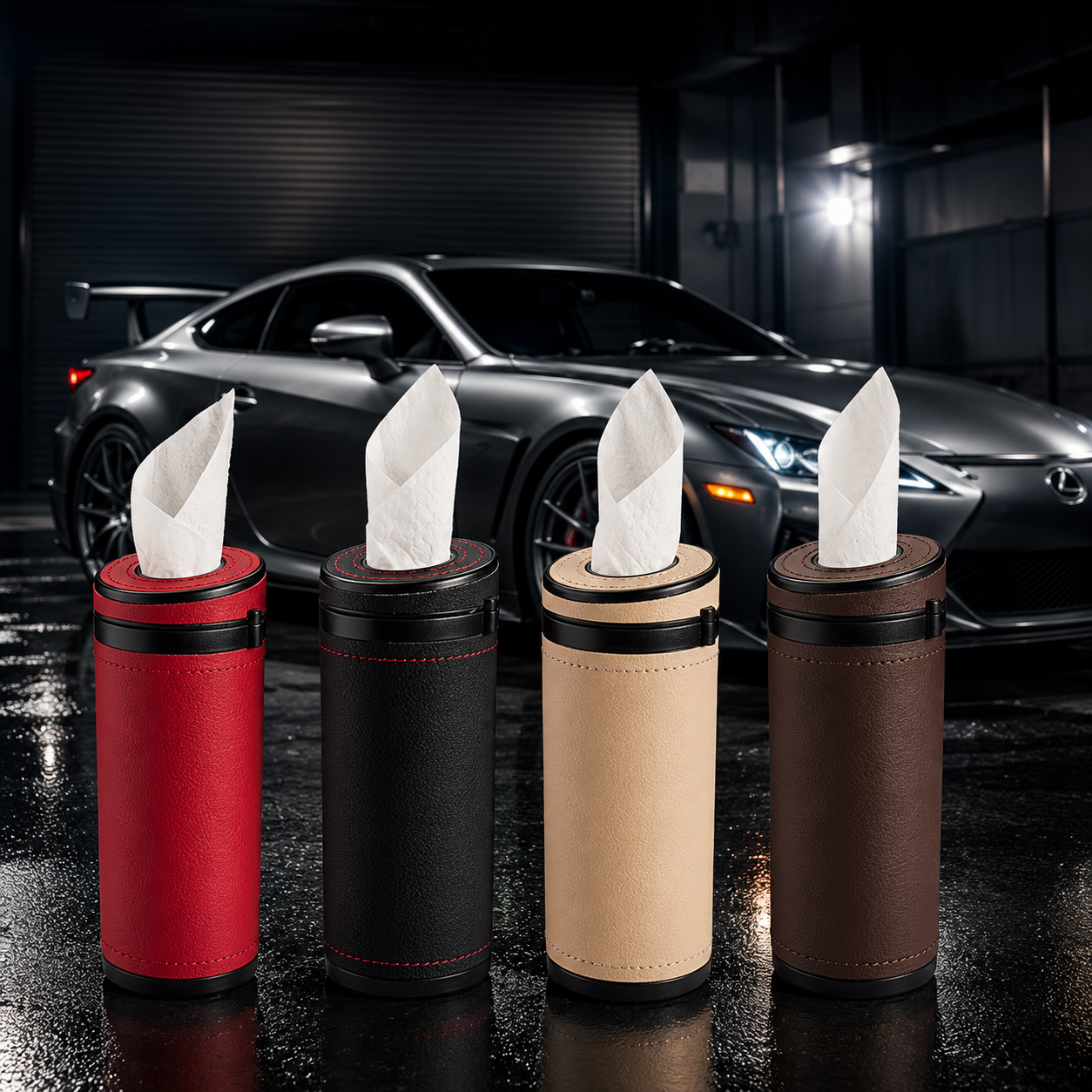 2-in-1 Car sleek Tissue Holder Safety Hammer